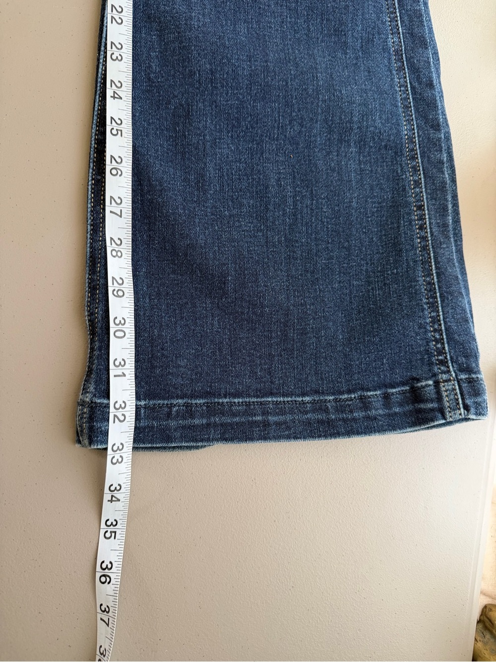 Judy Blue High-Rise side seam retro Dark wash Flare sunset stroll  jeans 13/31 - Picture 11 of 12